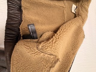 Chaqueta Aviador Biker Pull&Bear Marrón Talla S