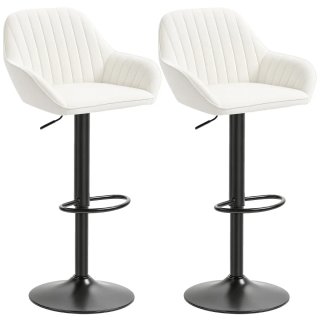 2 Taburetes Bar Giratorios Ajustables