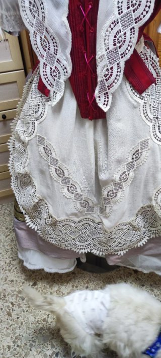 Manteleta de encaje para baile