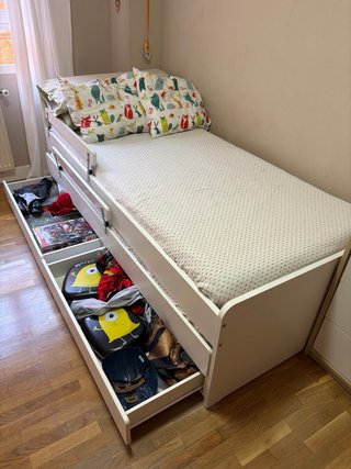 Cama nido con almacenaje