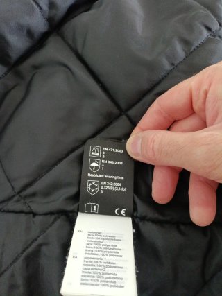 Parka de trabajo alta visibilidad.