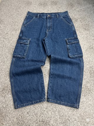 Zara Baggy Denim Jeans Y2K Streetwear