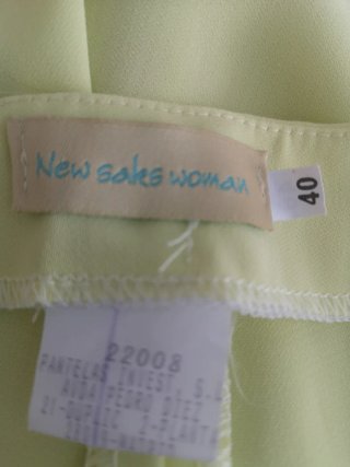 Pantalón capri verde mujer