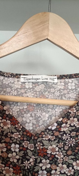 Blusa floral manga larga - Talla XS/S