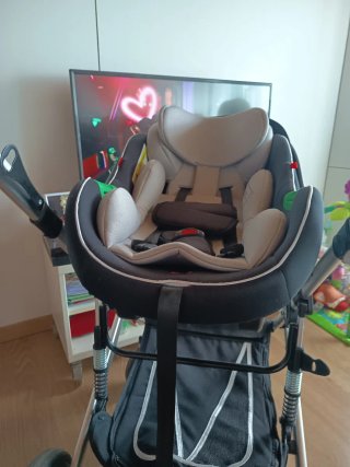 Carrito de bebé 3 en 1 negro