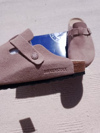 Birkenstock Boston Talla 40 Marrón/Beige.