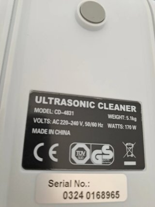 Limpiador Ultrasónico 3.8L con Calentador