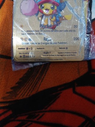 Carta Pokémon Pikachu V Dorada