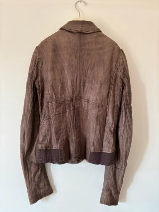 Giacca in vera pelle effetto crinkle - Max&Co