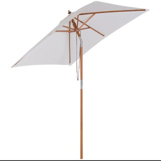 Parasol rectangular madera inclinable