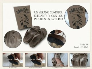 Sandalias Walk & Fly Talla 39