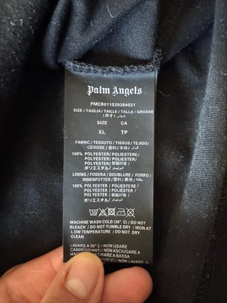 T-shirt Palm Angels nera con stampa sirena
