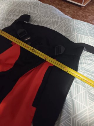 Pantalón Moto XL Negro Rojo