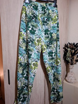 Pantalón largo estampado mujer