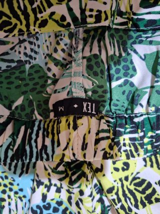 Pantalón largo estampado mujer