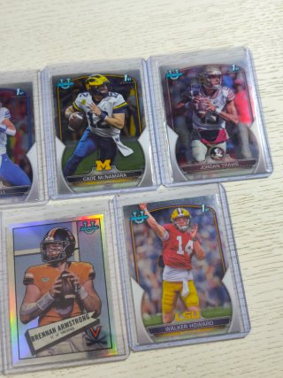 Lote 7 Tarjetas QB Topps Bowman University