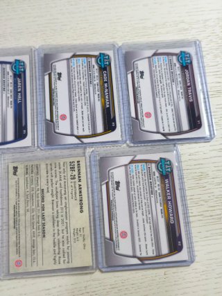 Lote 7 Tarjetas QB Topps Bowman University