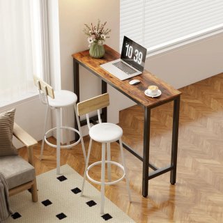 Juego 2 Taburetes Altos Cocina con Respaldo