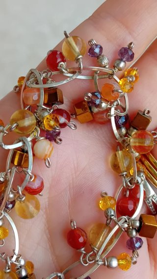 Bracciale argento grappolo minipietre