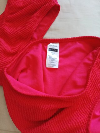 Bikini rojo braga alta