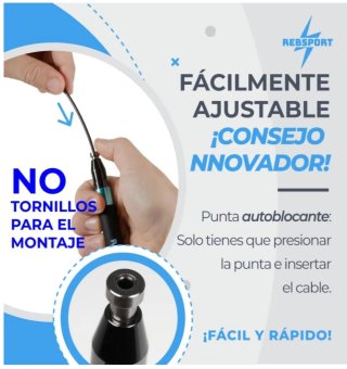 Comba profesional REBSPORT azul, pero roja