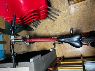 Bicicleta de montaña Orbea roja