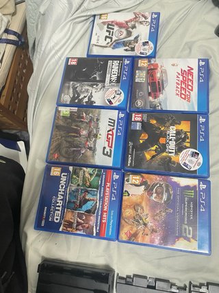 Consola PS4 + 7 Juegos + Mando !ES NEGOCIABLE!