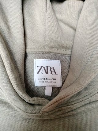 Sudadera Zara SKHB niño verde militar