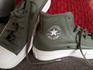 Converse NUEVOS caña alta verde militar