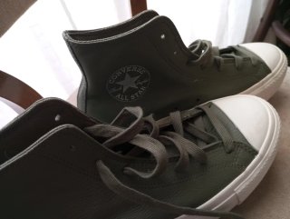 Converse NUEVOS caña alta verde militar