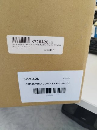 Retrovisor Corolla Nuevo (Derecho)