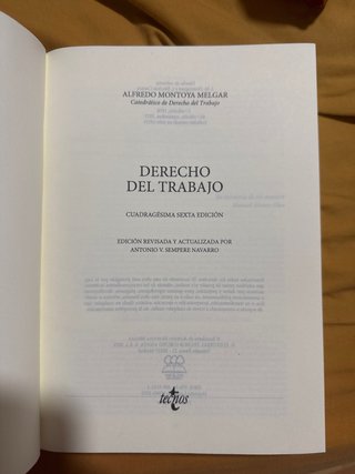 Derecho del trabajo Cuadragésima sexta edición