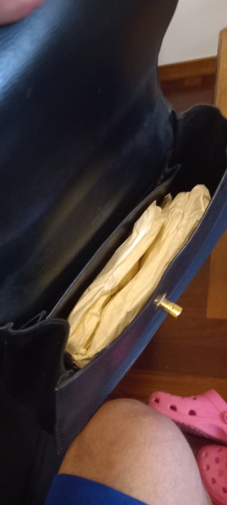 Borsa Louis Vuitton Pelle Nera Oro
