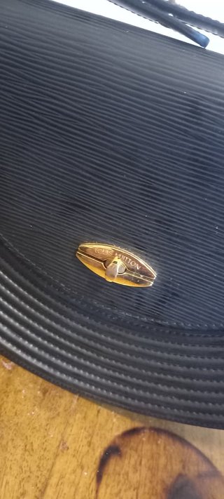 Borsa Louis Vuitton Pelle Nera Oro
