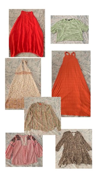Vestidos/blusas Verano Primavera Floral coloristas