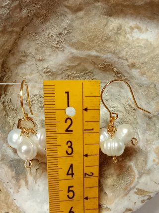 Pendientes Perlas Barrocas Agua Dulce Irregulares
