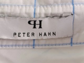 Camisa Peter Hahn Mujer Cuadros Azul Blanco