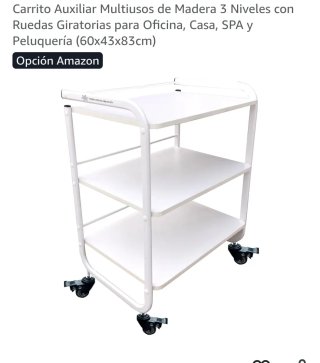 Carrito Auxiliar Edelweiss Beauty 3 Niveles