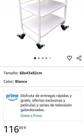 Carrito Auxiliar Edelweiss Beauty 3 Niveles