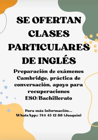 Clases particulares de inglés