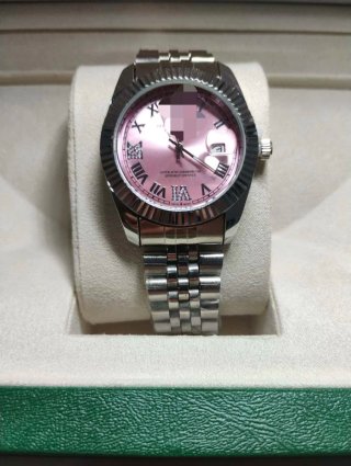 Reloj Mujer Rosa Plata Nuevo