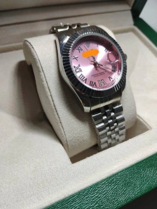 Reloj Mujer Rosa Plata Nuevo
