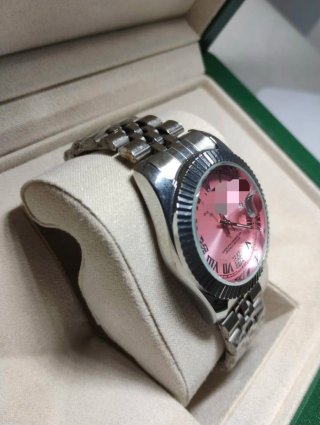 Reloj Mujer Rosa Plata Nuevo