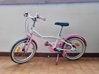 Bicicleta infantil 16 niña rosa