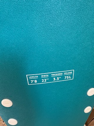 Tabla de surf Olaian 7'8" (75L) - Como nueva
