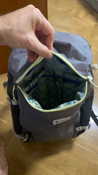 Mochila Patagonia Negra y Gris