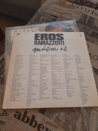 Vinilo Eros Ramazzotti Musica es, Pop Internaciona