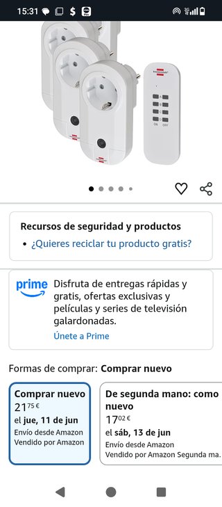 Juego 3 Interruptores Inteligentes Blancos