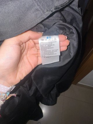 Vestido de fiesta negro y verde