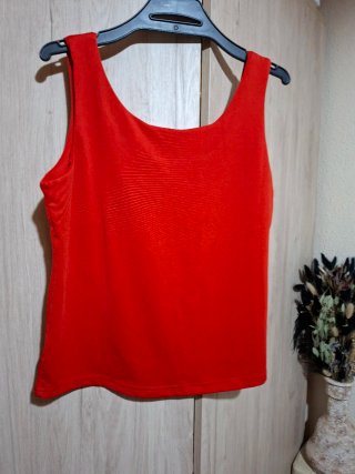 Camiseta sin mangas Gloss roja talla M